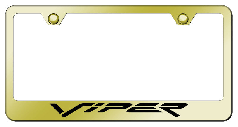 Viper (Fangs) Stainless Steel Frame - Laser Etched Gold