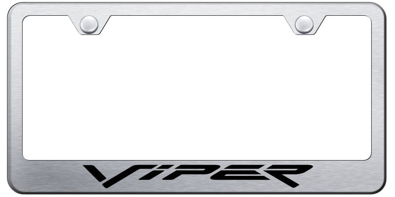 Viper (Fangs) Stainless Steel Frame - Laser Etched Brushed