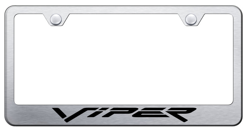 Viper (Fangs) Stainless Steel Frame - Laser Etched Brushed