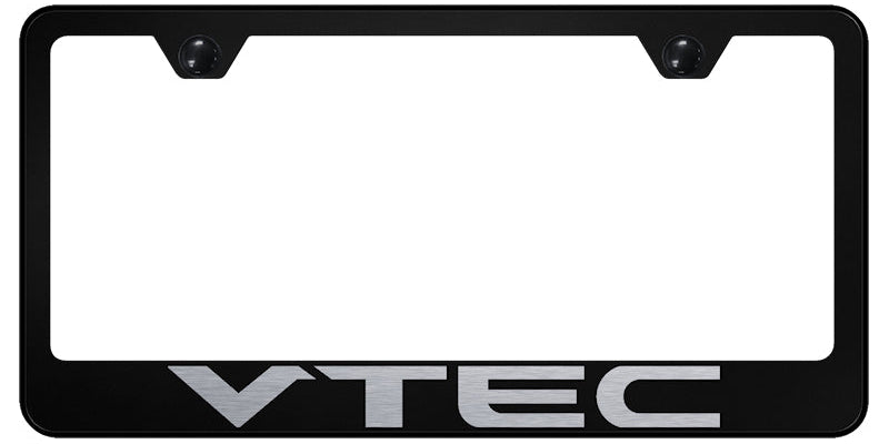 VTEC Stainless Steel Frame - Laser Etched Black