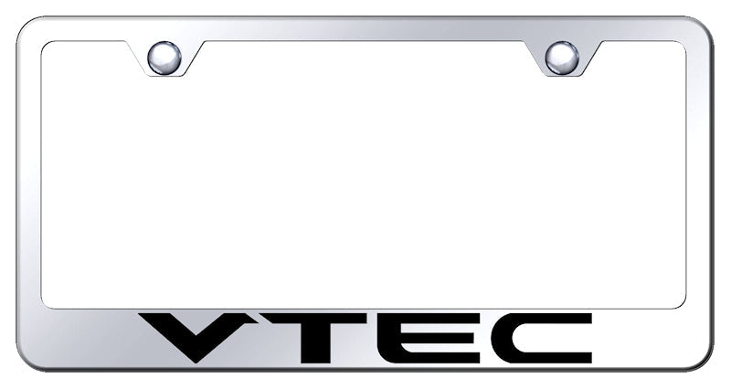 VTEC Stainless Steel Frame - Laser Etched Mirrored