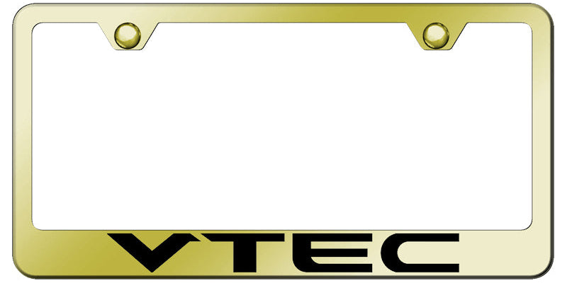 VTEC Stainless Steel Frame - Laser Etched Gold