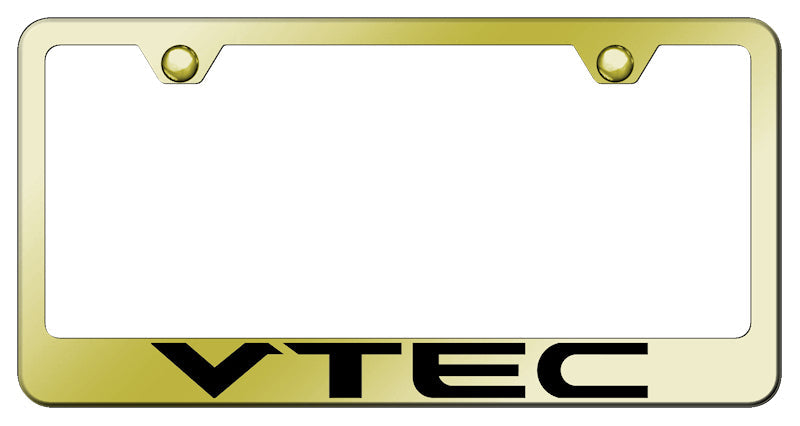 VTEC Stainless Steel Frame - Laser Etched Gold