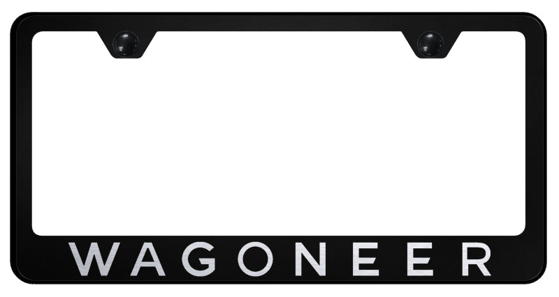 Wagoneer Stainless Steel Frame - Laser Etched Black