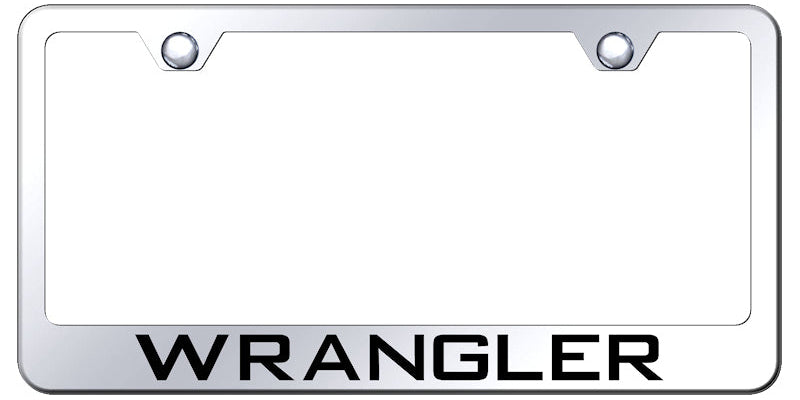 Wrangler Stainless Steel Frame - Laser Etched Mirrored