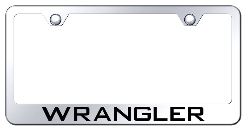 Wrangler Stainless Steel Frame - Laser Etched Mirrored