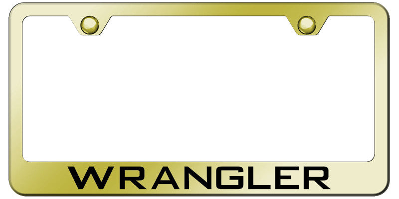 Wrangler Stainless Steel Frame - Laser Etched Gold