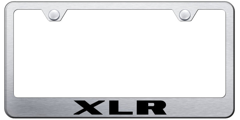 XLR Stainless Steel Frame - Laser Etched Brushed