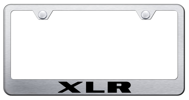 XLR Stainless Steel Frame - Laser Etched Brushed