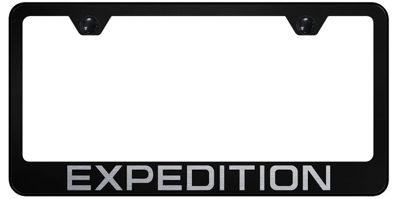 Expedition Stainless Steel Frame - Laser Etched Black