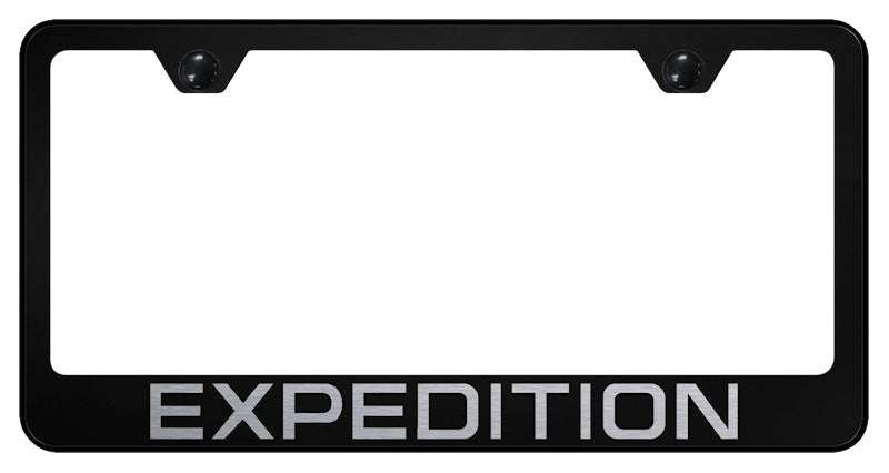 Expedition Stainless Steel Frame - Laser Etched Black