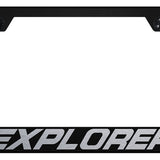 Explorer Stainless Steel Frame - Laser Etched Black