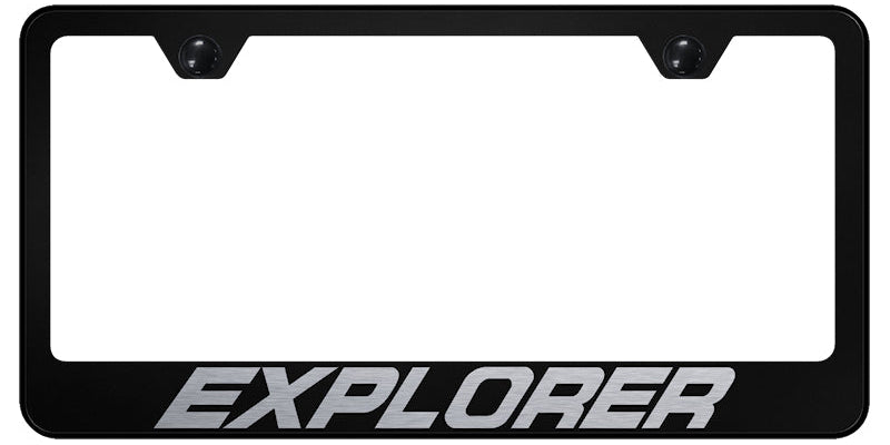 Explorer Stainless Steel Frame - Laser Etched Black