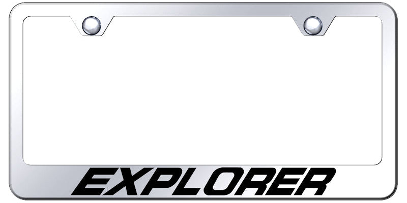 Explorer Stainless Steel Frame - Laser Etched Mirrored