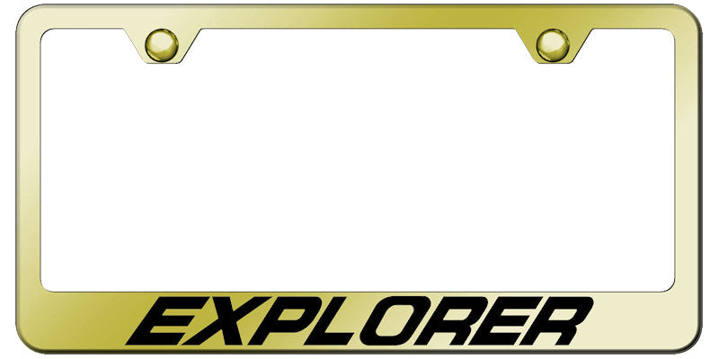 Explorer Stainless Steel Frame - Laser Etched Gold