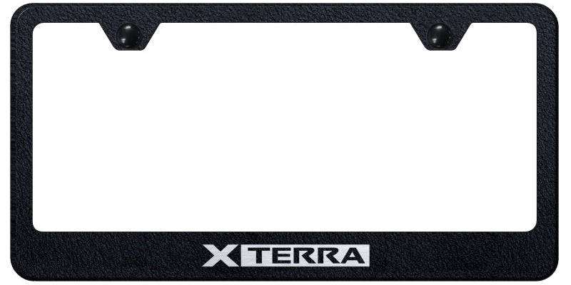 Xterra Stainless Steel Frame - Laser Etched Rugged Black