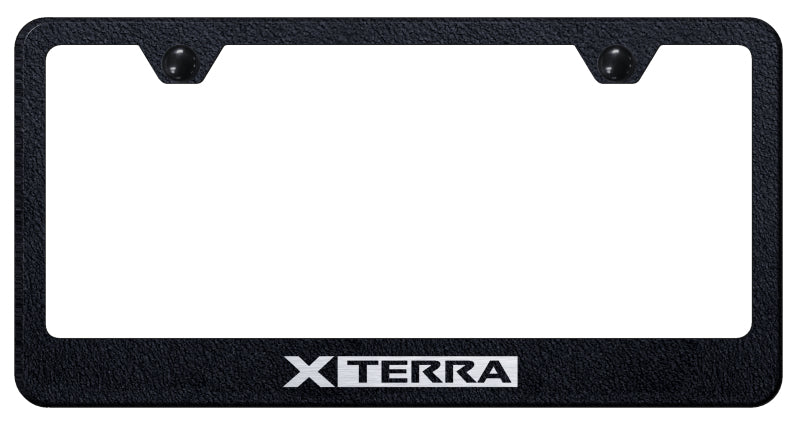 Xterra Stainless Steel Frame - Laser Etched Rugged Black