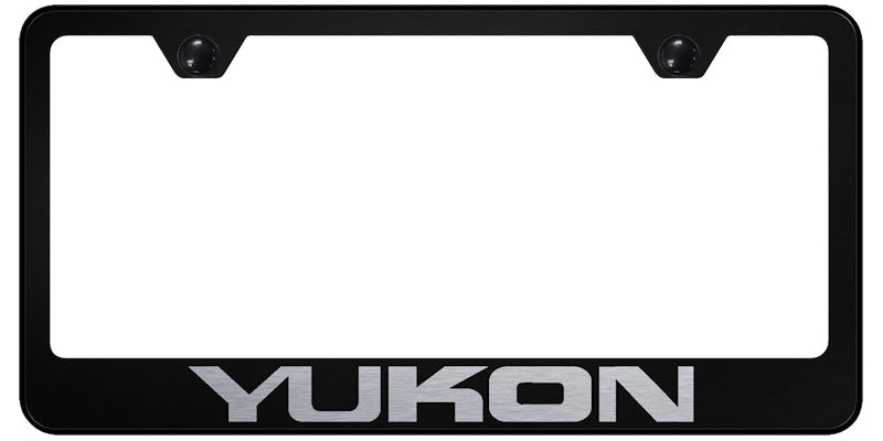 Yukon Stainless Steel Frame - Laser Etched Black