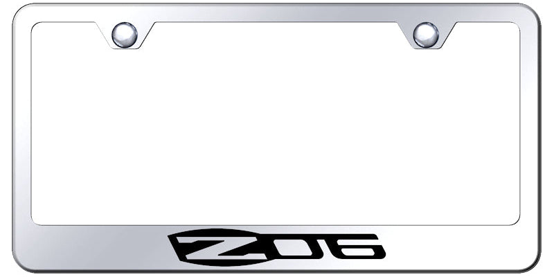 Corvette Z06 Stainless Steel Frame - Laser Etched Mirrored