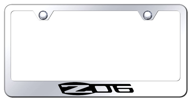 Corvette Z06 Stainless Steel Frame - Laser Etched Mirrored