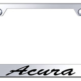 Acura Script Stainless Steel Frame - Laser Etched Mirrored