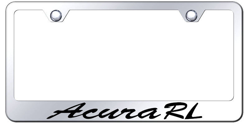 Acura RL Script Stainless Steel Frame - Etched Mirrored