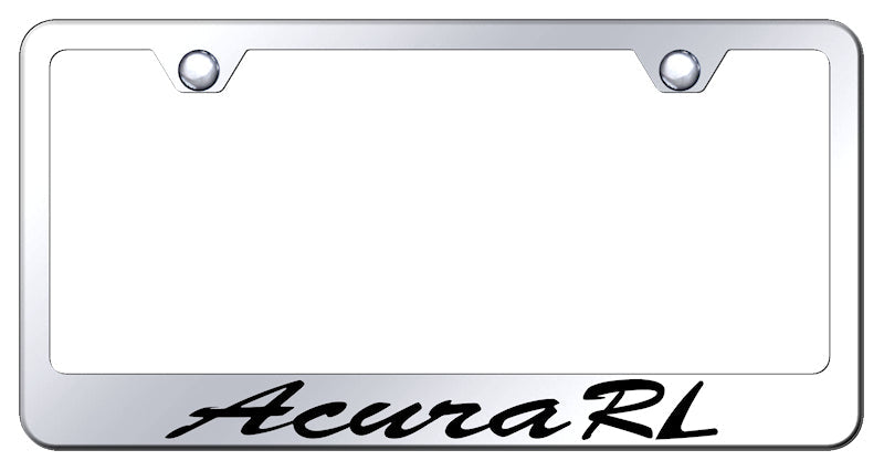 Acura RL Script Stainless Steel Frame - Etched Mirrored