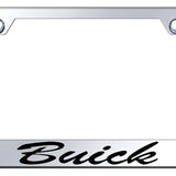 Buick Script Stainless Steel Frame - Laser Etched Mirrored