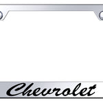 Chevrolet Script Stainless Steel Frame - Etched Mirrored