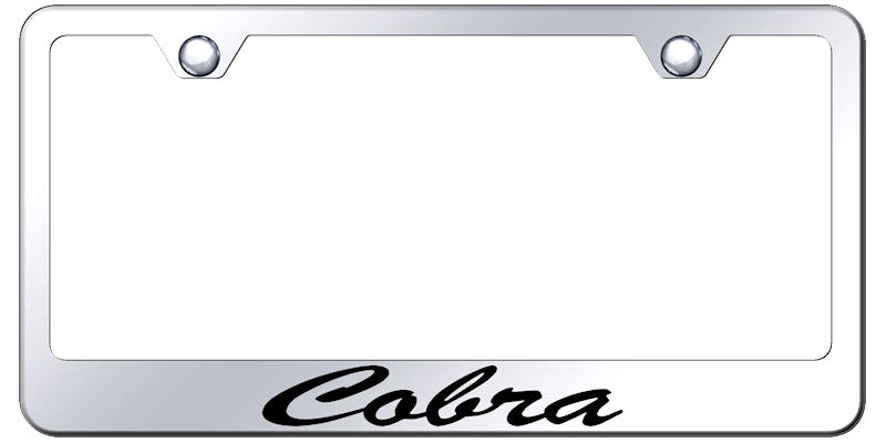 Cobra Script Stainless Steel Frame - Laser Etched Mirrored