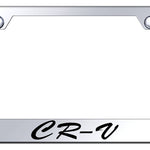 CR-V Script Stainless Steel Frame - Laser Etched Mirrored