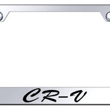 CR-V Script Stainless Steel Frame - Laser Etched Mirrored