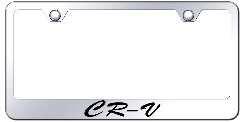 CR-V Script Stainless Steel Frame - Laser Etched Mirrored