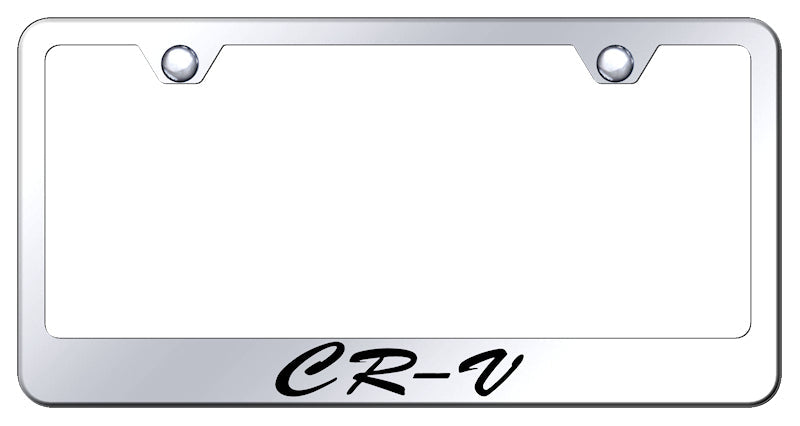 CR-V Script Stainless Steel Frame - Laser Etched Mirrored