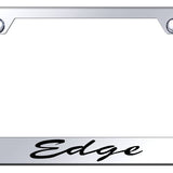 Edge Script Stainless Steel Frame - Laser Etched Mirrored