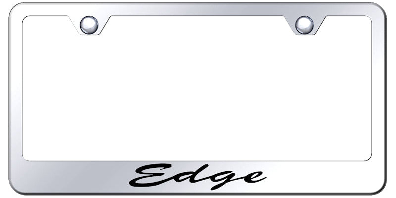 Edge Script Stainless Steel Frame - Laser Etched Mirrored