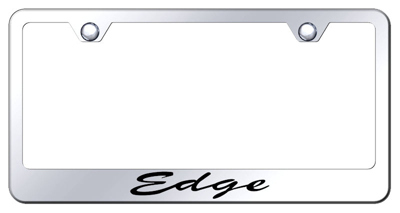 Edge Script Stainless Steel Frame - Laser Etched Mirrored