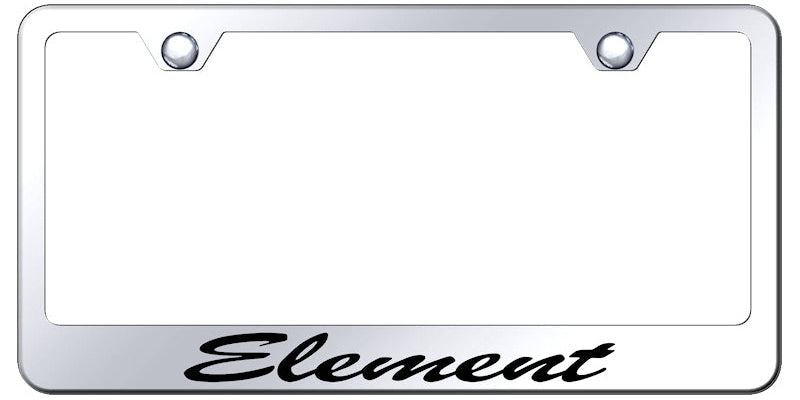 Element Script Stainless Steel Frame - Laser Etched Mirrored