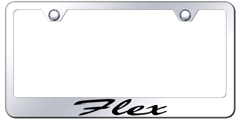 Flex Script Stainless Steel Frame - Laser Etched Mirrored