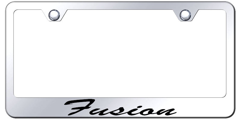 Fusion Script Stainless Steel Frame - Laser Etched Mirrored