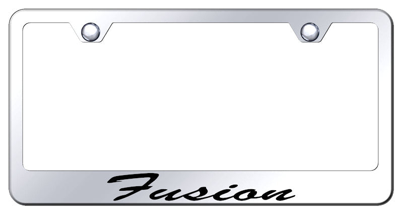 Fusion Script Stainless Steel Frame - Laser Etched Mirrored