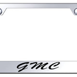 GMC Script Stainless Steel Frame - Laser Etched Mirrored