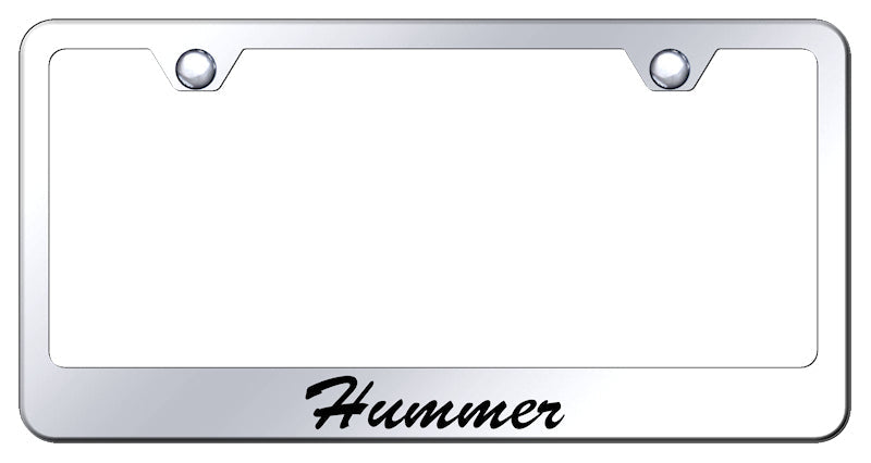 Hummer Script Stainless Steel Frame - Laser Etched Mirrored