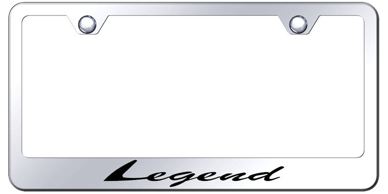 Legend Script Stainless Steel Frame - Laser Etched Mirrored