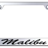 Malibu Script Stainless Steel Frame - Laser Etched Mirrored