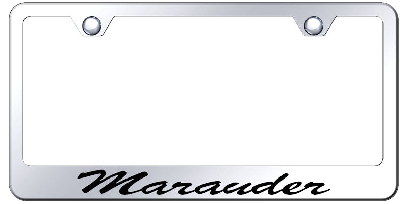 Marauder Script Stainless Steel Frame - Etched Mirrored