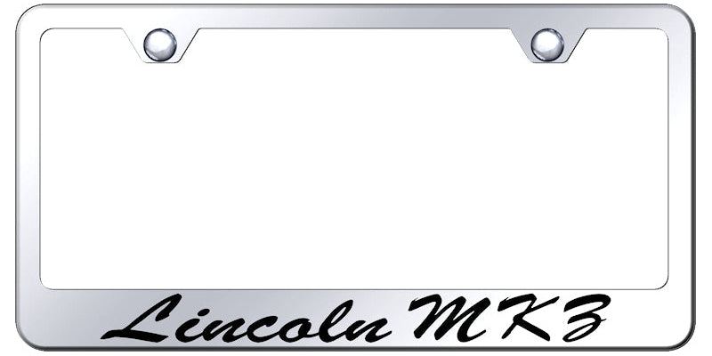 MKZ Script Stainless Steel Frame - Laser Etched Mirrored