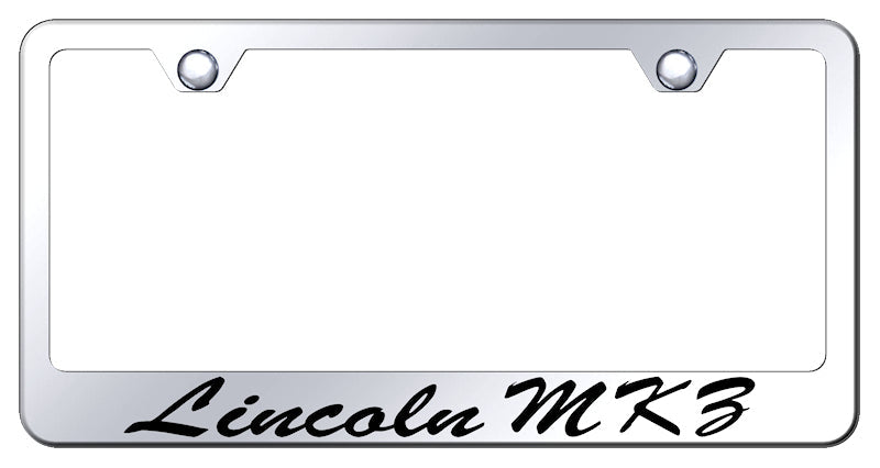 MKZ Script Stainless Steel Frame - Laser Etched Mirrored