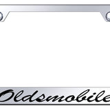 Oldsmobile Script Stainless Steel Frame - Etched Mirrored