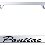 Pontiac Script Stainless Steel Frame - Laser Etched Mirrored